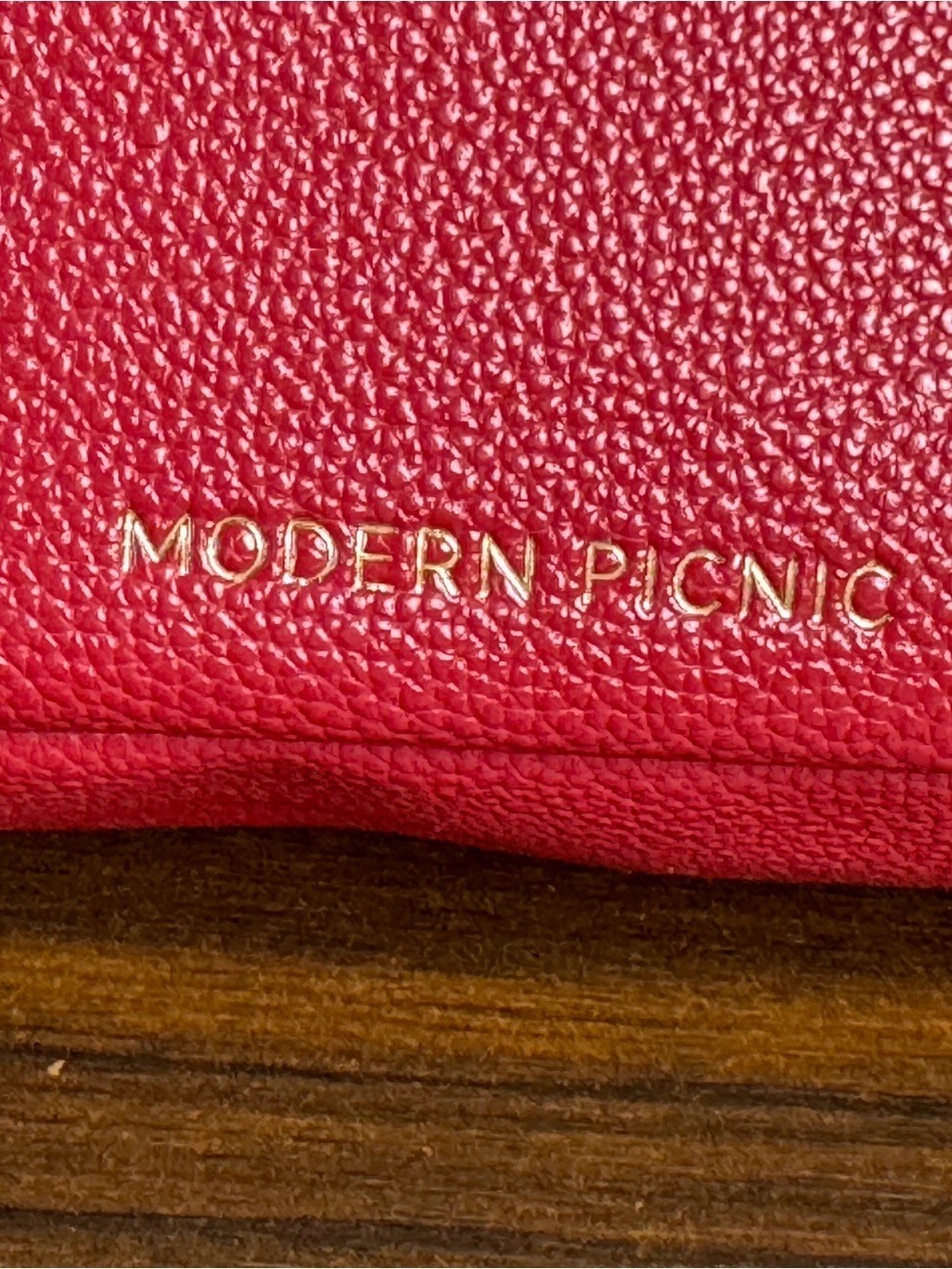 Modern Picnic Red Vegan Leather Belt Bag / Fanny Pack - Picture 3 of 14